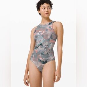 Lululemon Size 6 Align Sleeveless Bodysuit Untamed Nature Multi
